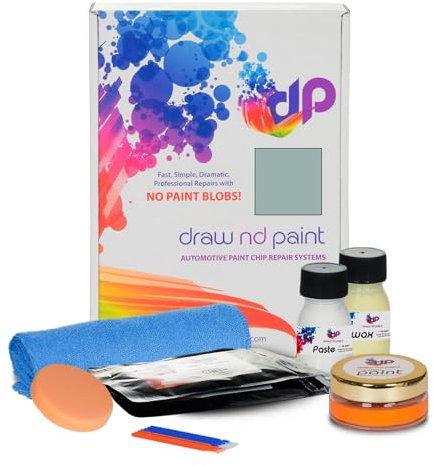 DrawndPaint Ausbesserungslack Lackreparaturset Kratzerentfernung Autolackreparatur Ausbesserung Steinschlägen Kratzern am Auto Lackstift geeignet für Vauxhall Iceberg Mica - Atu, S