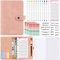 KIHONI Classeur Budget A6 Français,Enveloppe budget, Budget Planner Français avec 10 Budget Enveloppe,12 Feuilles de Budget,3 Autocollants Français,3 Etiquete pour Maison Bureau et Voyages