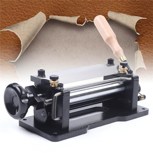 KEESUNG Leder SchäLmaschine, Paring Manuelles Leder Werk Skiver Schäler Haut Skiving DIY Maschine Lederbearbeitung Leather Spaltmaschine Pflanzenleder