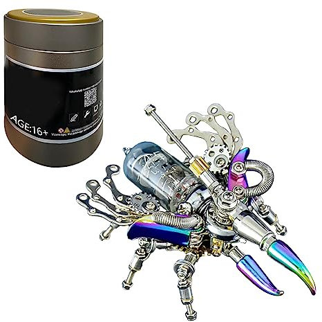Amecon 3D Metall Puzzles Käfer Kit für Erwachsene, 200 Teile 3D Metal Mechanical Puzzle Mechanische Insekt Montage Modell, Adventskalender 2023 Puzzle Geschenk Ornamente