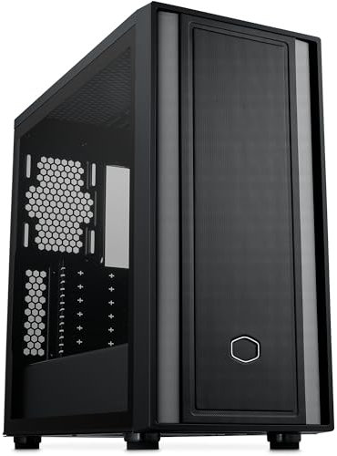 Cooler Master MasterBox 600 Lite Mid-Tower E-ATX Airflow Case - Back Connect MB & 420mm Radiator Ready, Supports up to 7 Case Fans, Tempered Glass Side, USB 3.2 Gen 1 Type-C