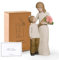 Faumsut Mutter und Sohn Figuren, geformt, handbemalt, Mutter und Kind-Statuen, Geschenke für Muttertag, Jahrestag, Geburtstag, Heimdekoration