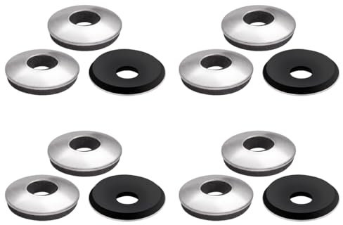 BOUMVID Rondelles d'étanchéité EPDM en Acier Inoxydable M5.5 x 16 mm, 15 Pièces Rondelle Neoprene, Rondelles Metal avec Joint Caoutchouc, Rondelle pour Tole Ondulée pour vis Autotaraudeuses