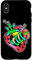 Hülle für iPhone X/XS Caterpillar x Strawberry Traditionelles Tattoo Flash