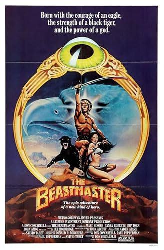 Beastmaster 01 Maxi-Poster – Wandkunst, Heimdekoration, Filmposter, Leinwand, Film, Kino, Retro, Vintage, Kult, klassisch, Nostargic, Saga, moderner Nachdruck, wir drucken jedes Poster für Sie,