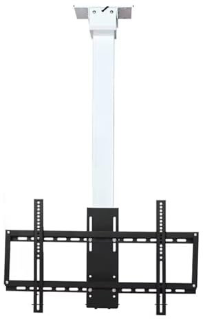 Support de Montage TV motorisé - Support de Plafond TV électrique - Support inclinable Rotatif, Hauteur réglable, télescopique, Levage Automatique du téléviseur avec télécommande (