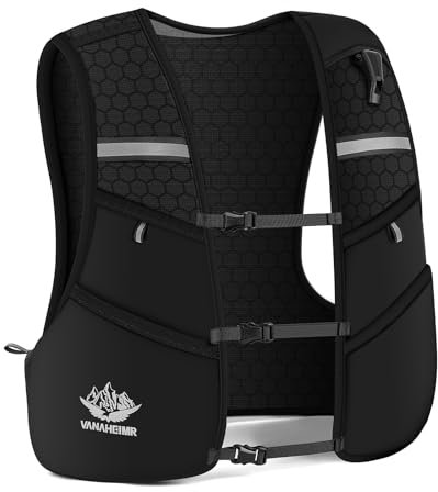 Gilet de course léger pour homme et femme avec porte-bouteille d'eau - Sac d'hydratation respirant - Bouteille d'eau non incluse