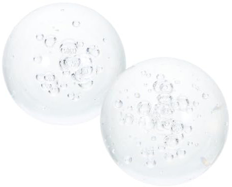 Happyyami 2stücke Kristallkugel Wasserfontäne Dekorative Glaskugel Für Tischbrunnen Und Vasen Element Für Feng Shui Und Kreative Arrangements