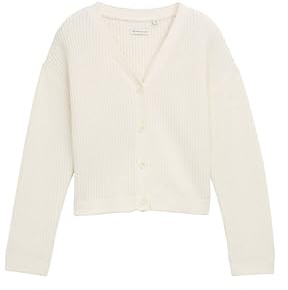 TOM TAILOR Mädchen Kinder Cropped Cardigan mit V-Ausschnitt