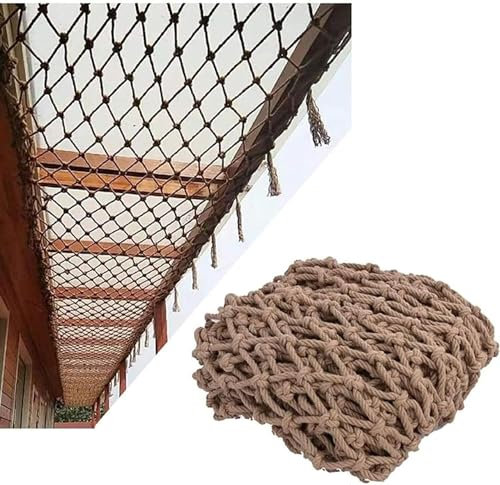 Kletternde Gurtbänder Hanfseil-Sicherheitsnetz, Treppen-Balkon-Netz, Baumhaus, Klettern, gewebtes Seil, LKW-Frachtanhänger, Netz, Spielplatz, Kindersicherheitsnetz Gewebtes Trenngitter Sisalseil Zaung