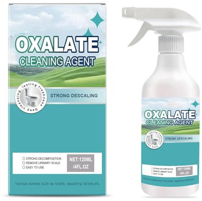 120ml WC Reiniger Extra Stark, Oxalsäure Fleckenentferner,Oxalsäure Reiniger Spray,WC Reiniger Extra Stark,Entfernt Effektiv Kalk und Schmutz,Geeignet für Toiletten und Badezimmer