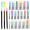 Gadpiparty 48 Gelstifte-set Neon-milchglitzerstifte Feine Spitze Für Kunst Färbung Scrapbooking