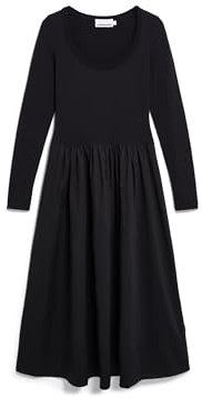 ARMEDANGELS Damen Jerseykleid aus Bio-Baumwoll Mix VILARAA Slim Fit Black-Black S