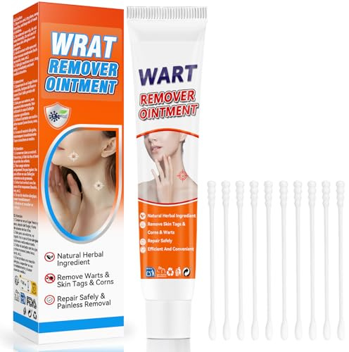 HuakChai verrue plantaire Pommade 20 g, traitement efficace des verrues, naturel et Crème verrue traitement, élimination des cors, taches, Crème anti verrue pour les mains, le visage et le corps