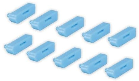 Lindy UK DP-Port-Blocker ohne Schlüssel, Blau, 10 Stück