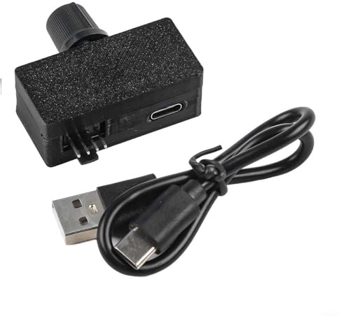 Für Lüfterdrehzahlregler, USB-C auf 4-poligen 12 V Gleichstrom-Motorregler mit Knopf für Computer-Wasserkühlung für und Gehäuselüfter, -100% einstellbare Geschwindigkeit