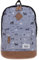 BESTWAY Rucksack Rocky Mountain Melange Schulrucksack mit Kunstlederboden + Trinkflasche (Mix Grey 40190-2800)