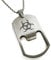Tioneer Stainless Steel Barbed Wire Biohazard Engraved Bottle Opener Dog Tag Pendant Necklace