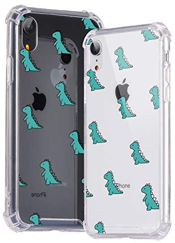 Idocolors Cases for iPhone 11 Cute Dinosaur Design, Shockproof Phone Case Soft TPU with Bumper & Four Corner Reinforced Protective, Cover Thin Anti-Scratch Animal Pattern