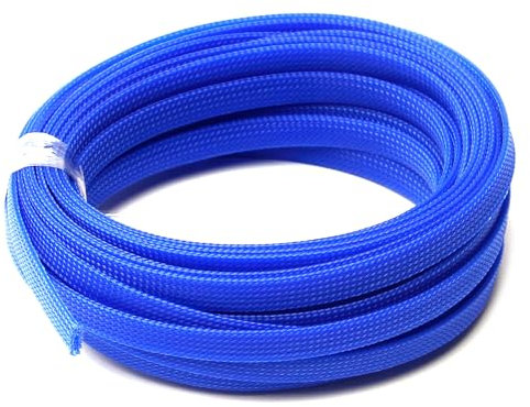 Othmro Manicotti flessibili intrecciati in PET espandibile, lunghezza 10 m, larghezza 1 cm, guaina e organizzatori flessibili in rete metallica per TV, audio, PC, cavi del computer, da masticare per