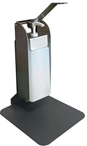 Desinfektionsspender Handdesinfektionsspender Nr.8 Nachfüllbarer 1 Liter Edelstahl Spender + Tischständer