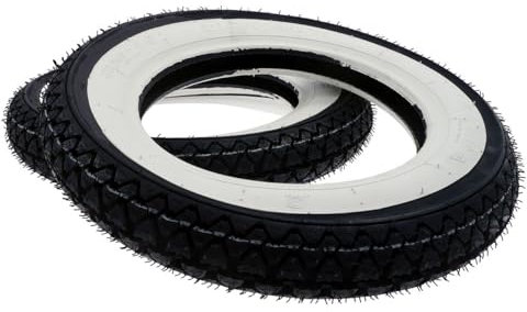 2EXTREME 2x Kenda Weisswand Reifen 3,00x10 4PR 42J TT Satz Roller kompatibel für Vespa Zündapp Bonanza