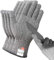 JADE KIT 2 Paar Schnittfeste Handschuhe, Anti-Schnitt Handschuhe der Stufe 5 mit EN 388-Zertifizierten Schutzhandschuhe Schnittschutz für Küche, Baustelle, Mandolinenschneiden ＆ Holzschnitzen, L