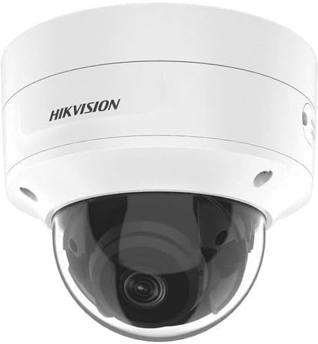 HIKVISION DS-2CD2743G2-IZS(2.8-12mm) Dome Überwachungskamera mit 4 Megapixel, bis zu 40m Beleuchtung, professionelle Überwachungskamera Weiß 1 Stück (1er Pack)