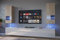 Furnitech Wohnwand - Möbel mit LED RGB - 16 Farben - Hängend Modern - Schrankwand mit Regale und TV Schrank für Wohnzimmer (Sezana AN21-18SW-HGM9 1B)