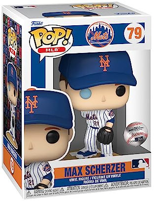 Funko POP! MLB: Dodgers - Max Scherzer - (Home Jersey) - Vinyl-Sammelfigur - Geschenkidee - Offizielle Handelswaren - Spielzeug Für Kinder und Erwachsene - Sports Fans - Modellfigur Für Sammler