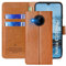 FMPCUON Funda para Nokia C20 Plus,Funda Libro Nokia C20 Plus Funda con Tapa,Cuero Carcasa Magnético Funda Cartera Móvil para Nokia C20 Plus, Marrón
