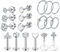 NIUSIMAN Helix Tragus Piercings,48 Stück Ohrringe Silber 16G CZ Ohrpiercing Edelstahl Ohrringe Ringe Ohrstecker Chirurgenstahl Knorpel Lippe Labret Piercing Schmuck