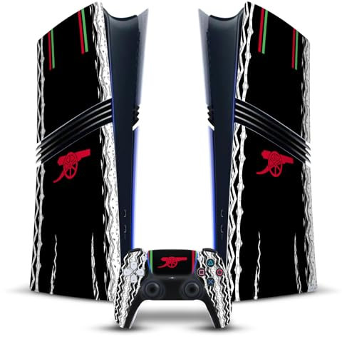 Head Case Designs sous Licence Officielle Arsenal FC Away Kit 2024/25 Vinyle Autocollant De Jeu Peau Compatible avec Sony Playstation 5 PS5 Pro Digital Edition Console & DualSense Controller