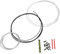 LOORGVEL 1 Set Bike Brake Cable Set Wire Tube Front Rear Inner Cable Cap s Shape Clip and Derailleur Line High Carbon Steel Silicone White