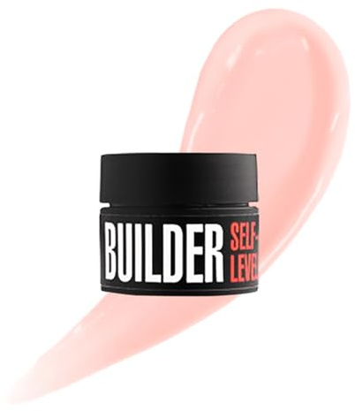 K Professional Aufbaugel für Nägel - Modeling Builder Gel Beige Nail Extension self level UV LED - Nagelverlängerung Gelnägel Modellierung, Stärkung 13 ml