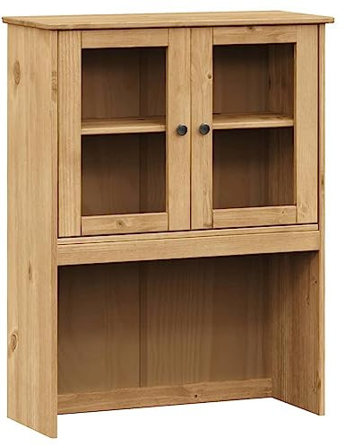 HETFTJN Kaffeeschrank Kleiner Schrank Vorratsschrank Küche Kitchen Cabinet - Sideboard-Aufsatz VIGO 78x30x100 cm Massivholz Kiefer für Badezimmer Flur Arbeitszimmer Esszimmer