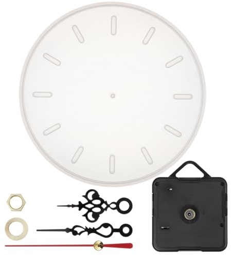 Hemobllo Epoxidharz Formen Groß für Wanduhr, 33cm Silikonformen für Epoxidharz mit Uhrwerk und Zeigern, DIY Resin Gießformen Set Anfänger für Heimdekoration und Basteln