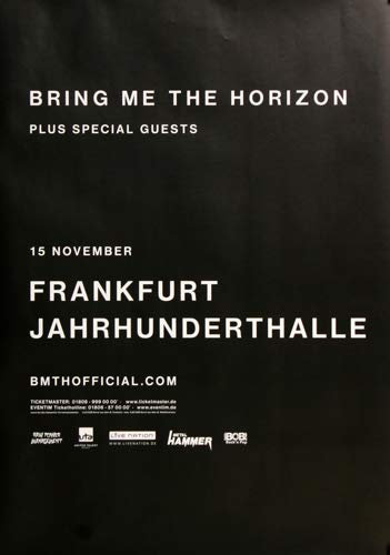 Bring Me The Horizon - That`s The Spirit, Frankfurt 2016 » Konzertplakat/Premium Poster | Live Konzert Veranstaltung | DIN A1 «