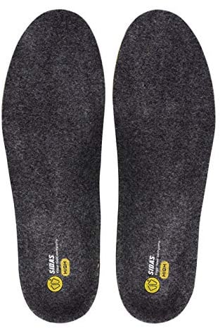 Sidas 3 Feet Merino High Einlegesohle, grau, S