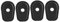 Suuonee Blinker Dichtung, 4 Stück Blinker Dichtung Pads für Z250 Z300 Z650 Z750 Z800 Z900 Z1000 Z750S