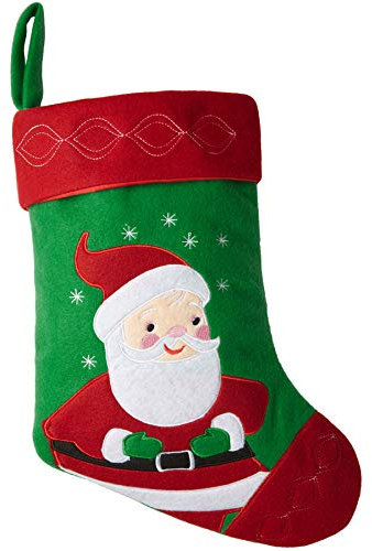 dressforfun 303311 Nikolausstiefel mit Weihnachtsmann Motiv, ca. 26 x 36,5 cm