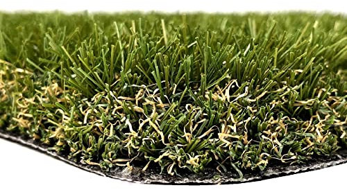 Yelloo - Erba Sintetica per Esterno (30 mm 1x10m) Prato Sintetico da Esterno Drenante, Tappeto Erba Sintetica per Esterno, Erba Finta, Rotolo Erba Sintetica, Erba Artificiale per Giardino Calpestabile