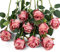Flojery Lot de 10 Roses artificielles à Longue Tige en Soie pour Bouquet de Mariage, Centre de Table, décoration d'intérieur (Rose Rouge)