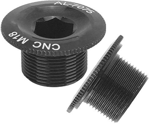 Tappo a vite per pedivella, accessori per bici Bulloni per pedivella per bici per guarnitura Prowheel Hollow integrata(M18 black)
