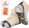 Traxtor Schuh Spikes Anti Rutsch - Schuhe für Winter umrüsten - Schuhkrallen für EIS und Schnee - Steigeisen als Gleitschutz bei Glatteis, Größe M - inkl. 15 Ersatz-Schneespikes
