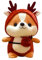 Tocwick Shiba Inu Hirsch Kuscheltier Weihnachten Kostüm Niedlichen Plüschtier Weiche Hunde Kissen für Liebhaber Freunde als Geschenk