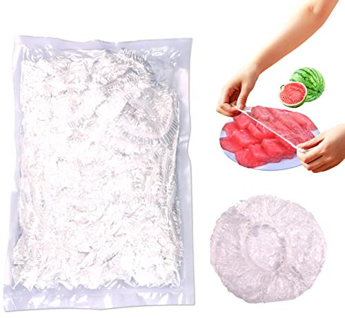 Fresh Keeping Bags, 100Pcs Elastic Plastic Food Covers,Reusable PE Cling Film Bags Universal Kitchen Wrap Seal Caps Used for Fruit Preservation and Food Storage