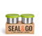 Elephant Box Seal & Go 100ml Snack Pots (Set of 2) | Leakproof Stainless Steel Food Containers with Silicone Lids | Plastic-Free & Eco-Friendly