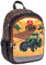Belmil Kindergartenrucksack mit Brustgurt und Namensschild für 3-6 Jährige/Jungen / 12 L/Krippenrucksack Kindergartentasche Kindertasche/Traktor/Braun, Gelb (305-4/A Farm)