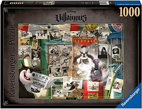 Ravensburger Puzzle 2D 1000 elementów: Villainous. Pete, Stary Design